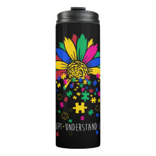 Garrafa Térmica Accept Sunflower Compreende Autismo Mundo Ancional