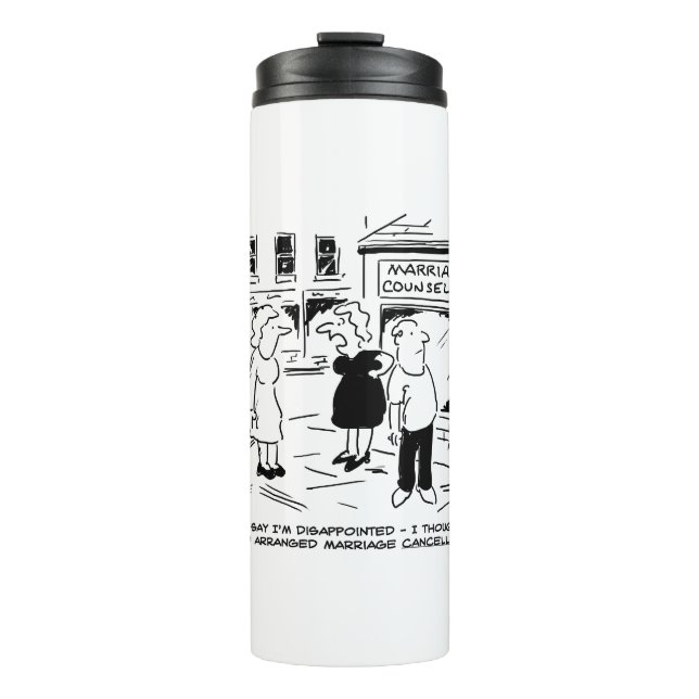 Garrafa Térmica Aconselhamento de casamentos, não Cancelando (Frente)