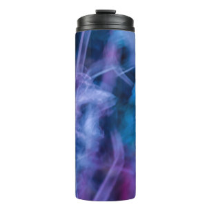 Garrafa Térmica Acordo de flores púrpura e azul