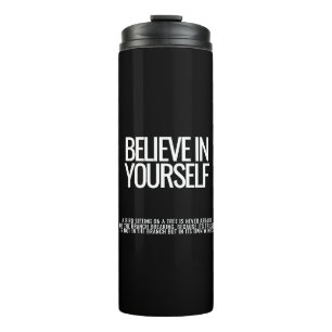 Garrafa Térmica Acredite em si mesmo Tumbler térmico motivacional