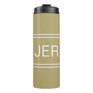 Garrafa Térmica Acrônimos Personalizados para Bebidas de Viagem Do