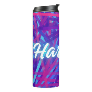 Garrafa Térmica Adesivo de Nome Personalizado – Harrison – Etiquet