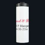 Garrafa Térmica Adicionar nome de casal do casamento & brilhante<br><div class="desc">Para amantes como nós</div>