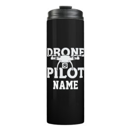 Garrafa Térmica Adicionar Nome ou Piloto de Drone de Texto