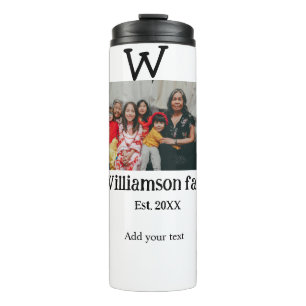 Garrafa Térmica Adicionar reunião de vintagem rústica de ano de fo