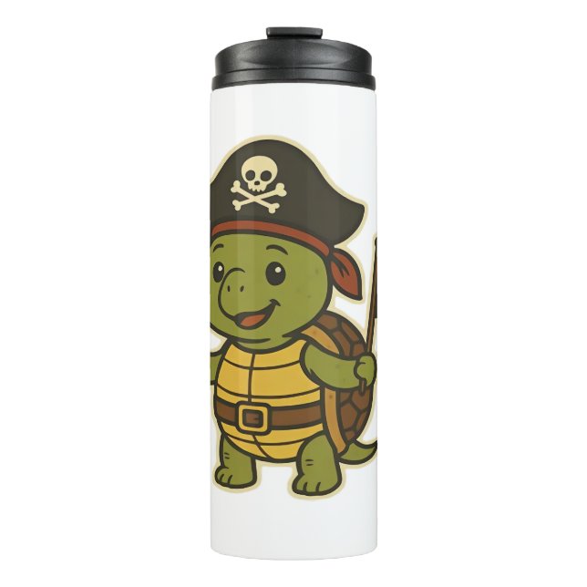 Garrafa Térmica Adorable Pirate Turtle Classic T-Shirt (Frente)
