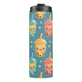 Garrafa Térmica Adorável Kawaii Boba Drink Design