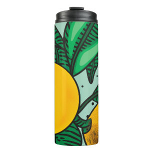 Garrafa Térmica Adorável Limões Tumbler Térmico