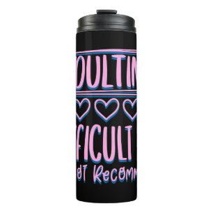 Garrafa Térmica Adultos Engraçados Difíceis AF Não Recomendariam