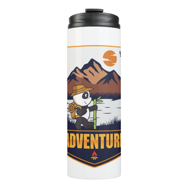 Garrafa Térmica Adventure tumblers panda (Frente)