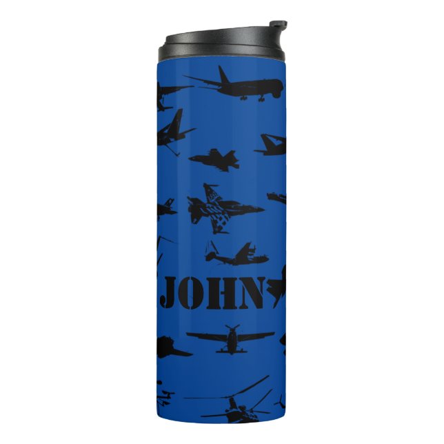 Garrafa Térmica Aeronaves personalizadas Tumbler térmico (Giro à esquerda)
