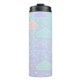 Garrafa Térmica Aesthetic Pastel Cloud Insulated Tumbler