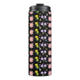 Garrafa Térmica Aesthetic Wildflower Botanical Pattern Thermal Tum