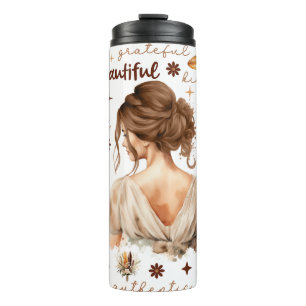 Garrafa Térmica Afirmações Positivas De Girassol