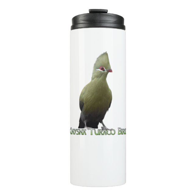 Garrafa Térmica Africano Knysna Turaco Bird Thermal Tumbler (Frente)