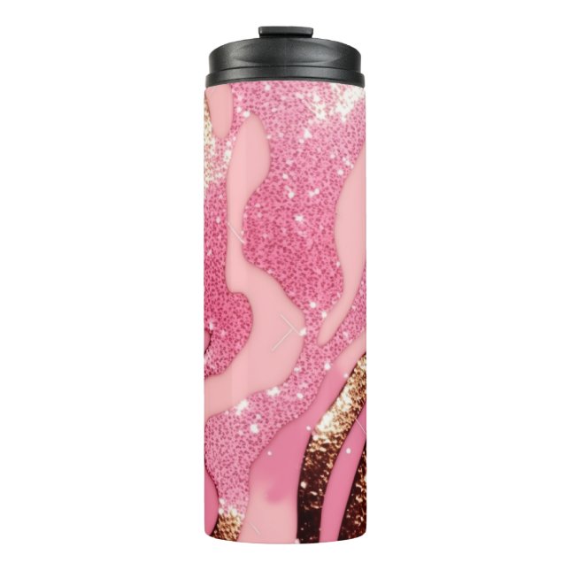Garrafa Térmica Agate Glitter Animal Tumbler 20oz (Frente)