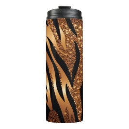 Garrafa Térmica Agate Tiger Glitter Tumbler Térmico 12oz