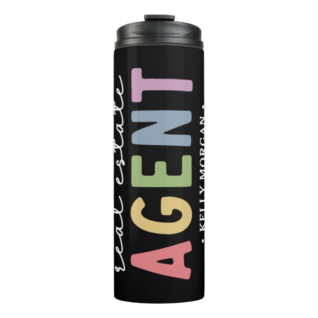 Garrafa Térmica Agente imobiliário personalizado | Presentes de co (Frente)