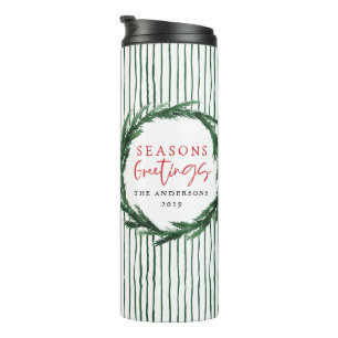 Garrafa Térmica Água vazia + presente de Natal de stripe