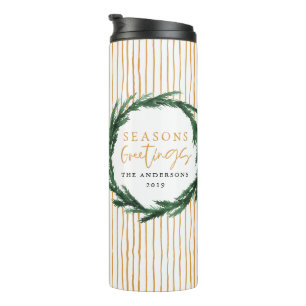 Garrafa Térmica Água vazia + presente de Natal de stripe