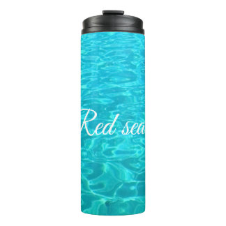 Garrafa Térmica Águas de superfície azuis do Mar Vermelho no Egito