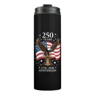 Garrafa Térmica Águia e Bandeira 250 Anos da América 1776-2026