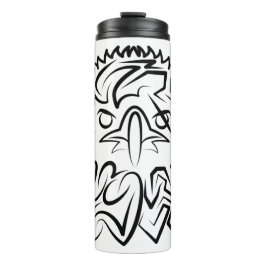 Garrafa Térmica Águia Tribal Negra