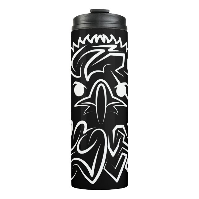 Garrafa Térmica Águia Tribal Negra (Frente)