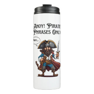 Garrafa Térmica Ahoy! Apenas Frases Piratas