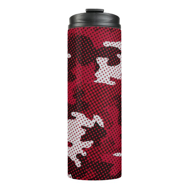 Garrafa Térmica Alabama Crimson & White Bold Tide Camo Printed  (Frente)