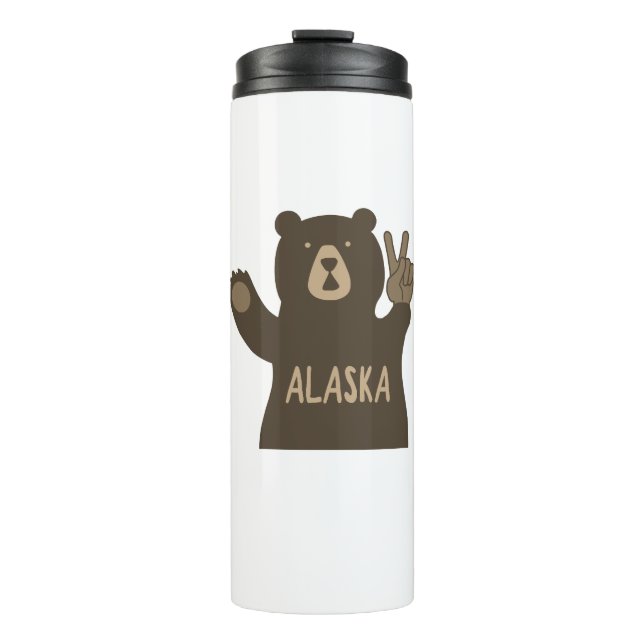 Garrafa Térmica Alaska Peace Bear (Frente)