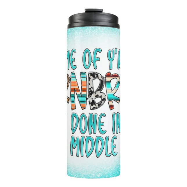 Garrafa Térmica Alguns dos Ya'lls não são feitos no meio (Frente)