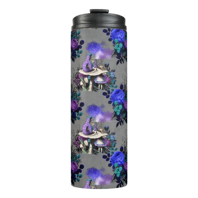 Garrafa Térmica Alice no País das Maravilhas das Flores Fumantes (Frente)