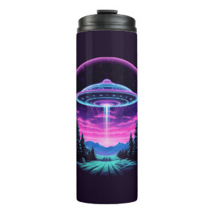 Garrafa Térmica Alienígena Espacial Retrofuturista