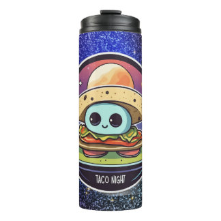 Garrafa Térmica Alienígena Noite de Taco