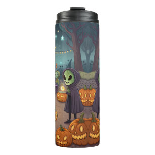 Garrafa Térmica Alienígenas Celebram Halloween na Terra – Fantasia