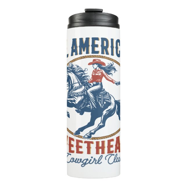 Garrafa Térmica All American Swetheart Cowgirl (Frente)