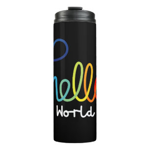 Garrafa Térmica Alô Colorido, Tumbler Térmico Mundial