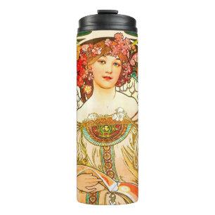 Garrafa Térmica Alphonse Mucha Art Nouveau Daydre