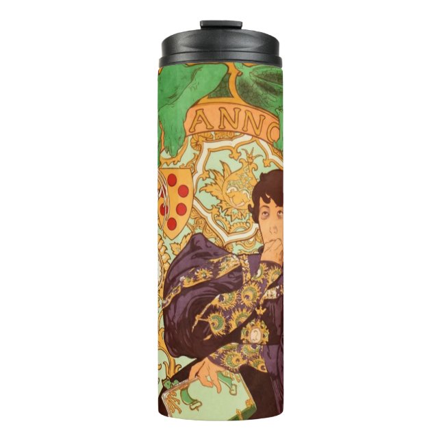 Garrafa Térmica Alphonse Mucha Prince e Dragon (Frente)