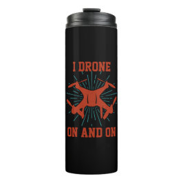Garrafa Térmica Alterar Texto ou Adicionar Nome, Eu Drone Ativado 