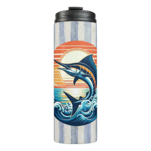 Garrafa Térmica Amanhecer marlin personalizado costeiro/náutico/pr