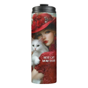 Garrafa Térmica Amante de Gatos Elegantes e Bonitos
