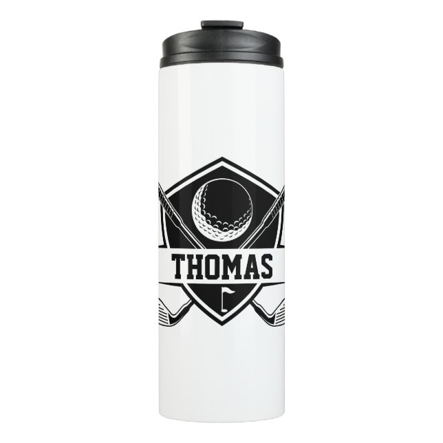 Garrafa Térmica Amante de Golfe Personalizado (Frente)