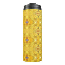 Garrafa Térmica Amarelo Azul em Execução