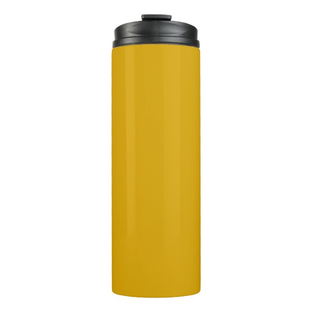 Garrafa Térmica Amarelo Mostarda (Frente)