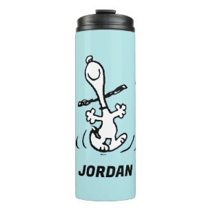 Garrafa Térmica Amendoins   Snoopy Dancing