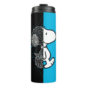 Garrafa Térmica Amendoins   Snoopy Design geométrico