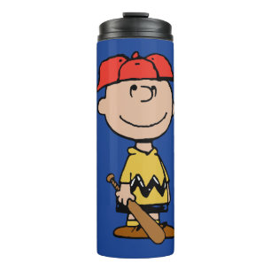 Garrafa Térmica Amendoins   Sorriso Charlie Brown Baseball