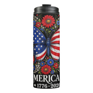 Garrafa Térmica América Bandeira dos EUA 250 1776 2026 Aniversário